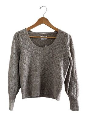 Old Navy Taupe Crewneck Cable Knit Sweater NWT
